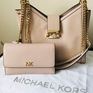Soft Pink Michael Kors Bag & Matching Wallet